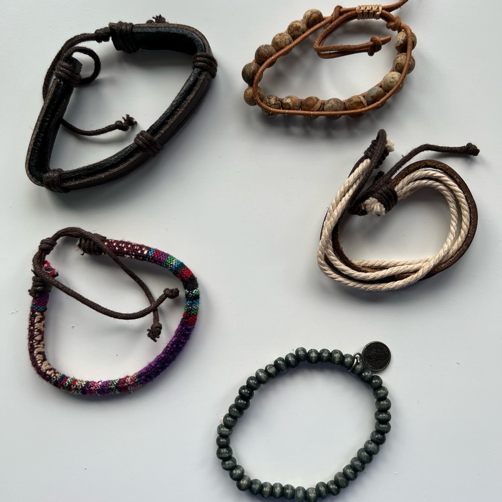 5 bracelets